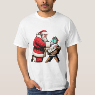 Santa och Baby Jesus T Shirt