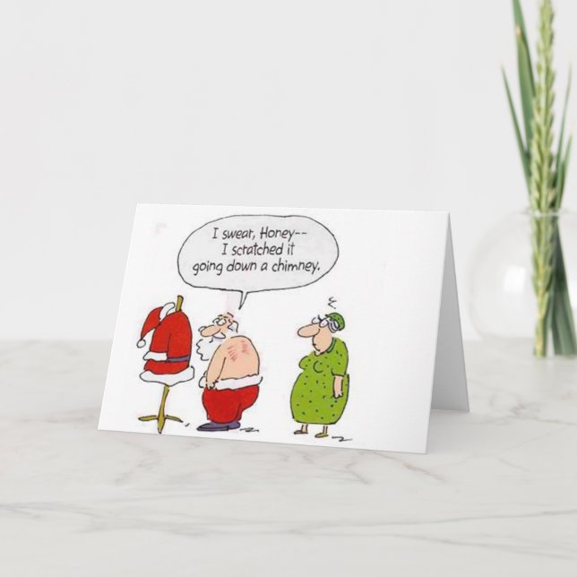 Santa och Claus Helgkort (Framsida)