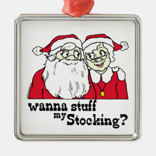 Santa och Claus Julgransprydnad Metall