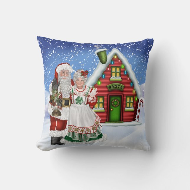 Santa och Claus Pillow Kudde (Framsida)