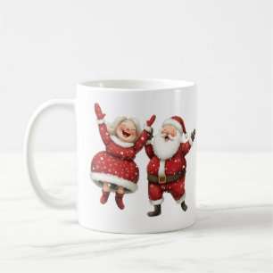 Santa och Claus Script Namn God jul Kaffemugg
