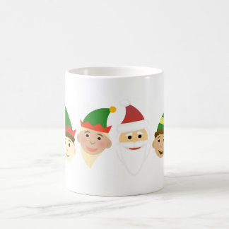 Santa och Elves-julkaffet Helgdag Mugg