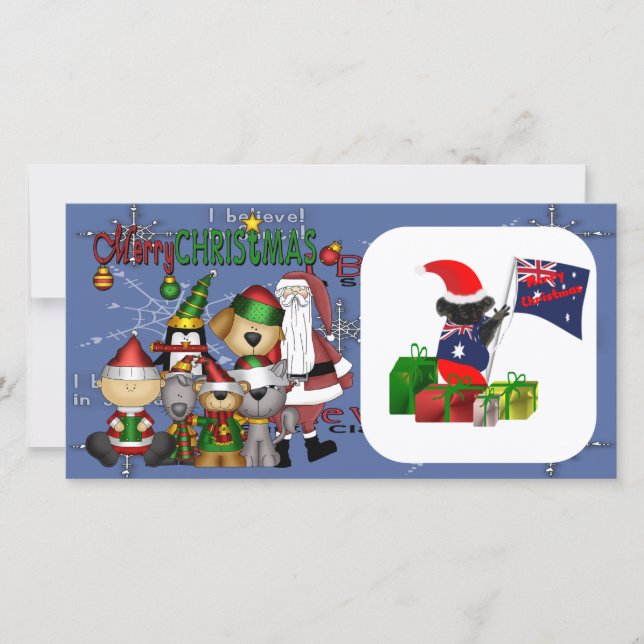 Santa och gänget julkort (Framsida)