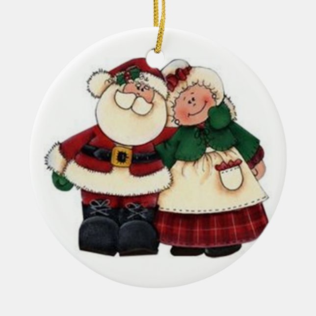 SANTA OCH HANS FRU CHRISTMAS ORNAMENT (Framsidan)