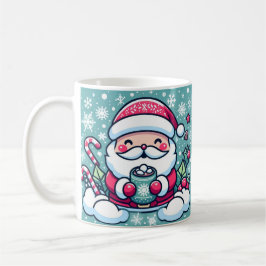 Santa och hans kakao kaffemugg
