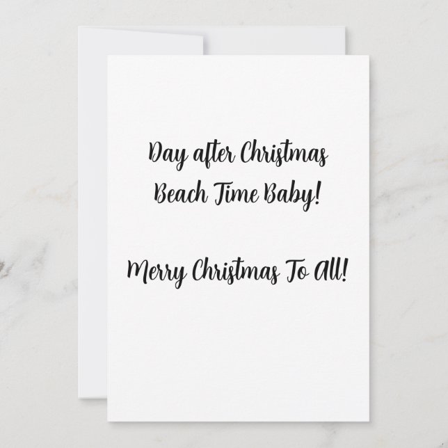Santa och hans Ray-Bans - Marry jul! Inbjudningar (Baksida)