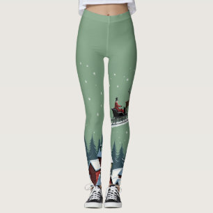 Santa och Hans Sleigh Leggings