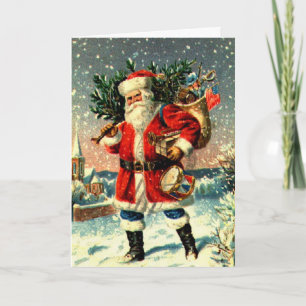 Santa och hans Wares Helgkort