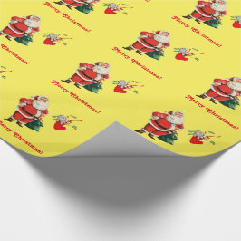 Santa och kattunge presentpapper
