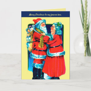 Santa och Mrs Claus Card för ditt Speciella Kärlek Helgkort