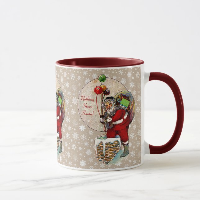 Santa och Narrow Skorsten Ceramic Mugg (Höger)