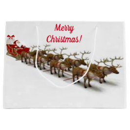 Santa och Reindeer Gift Bag