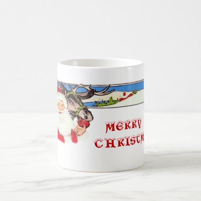 Santa och Reindeer Kaffemugg (Center)
