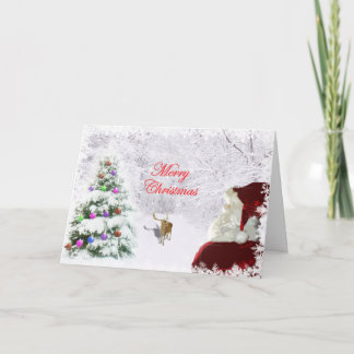 Santa och Reindeer Kort