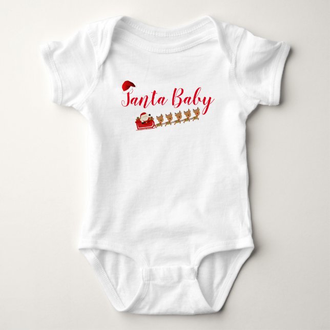 Santa och Reindeer T Shirt (Framsida)