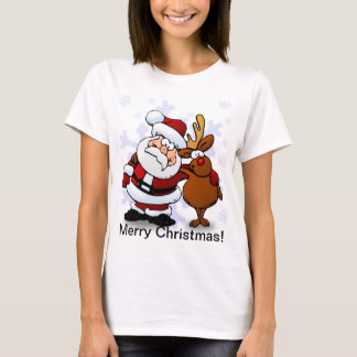 Santa och renjul t shirt