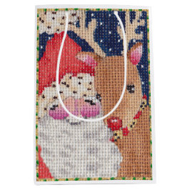 Santa och Rudolf Gift-väska