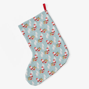 Santa och Rudolph Stor Julstrumpa