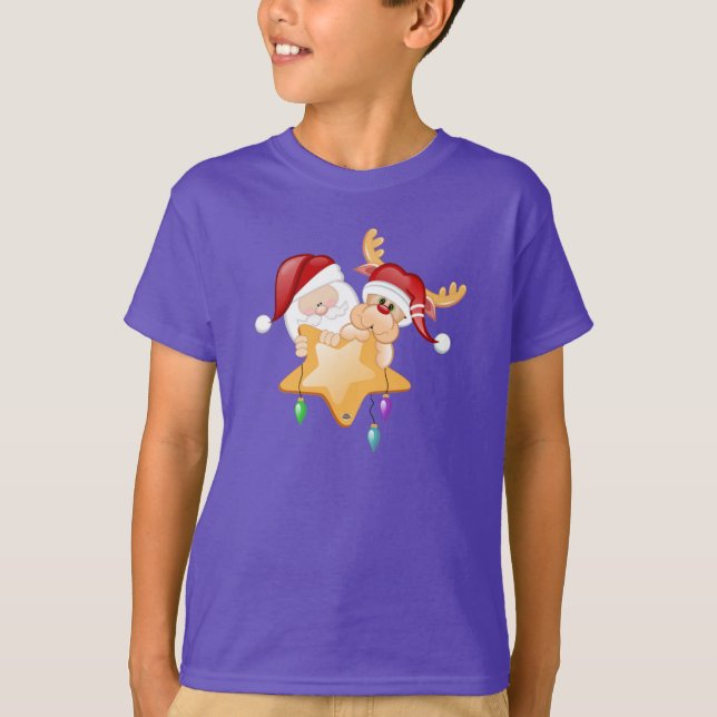 Santa och Rudy stjärna Tee Shirt (Framsida)