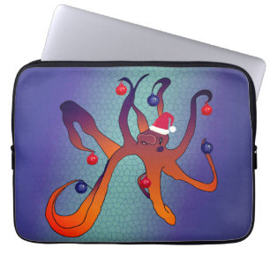 Santa Octopus Laptop Fodral