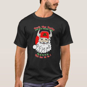 Santa Odin Deck Halls Viking Heavy Metall Chris T Shirt