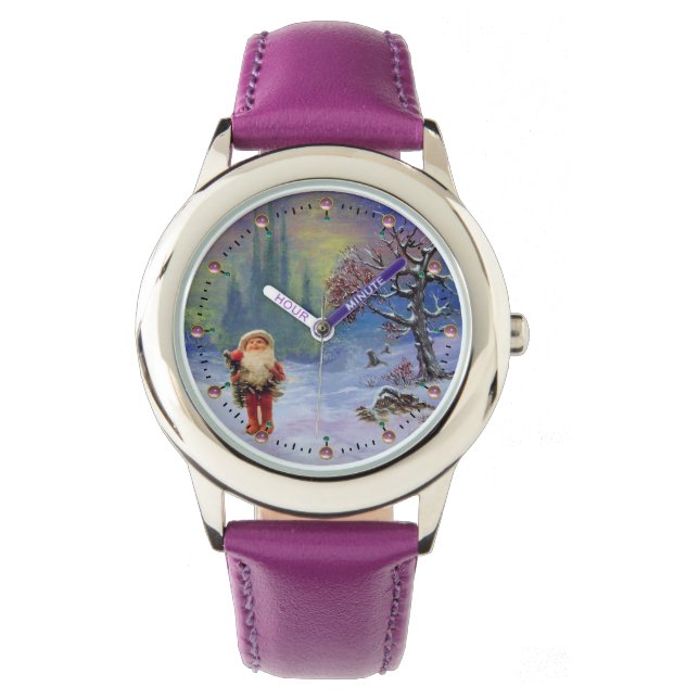 SANTA OF THE GNOMS AND WINTER SNÖ ARMBANDSUR (Framsida)