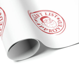 Santa Officiell List Jultomten Sticker Frimärke Presentpapper