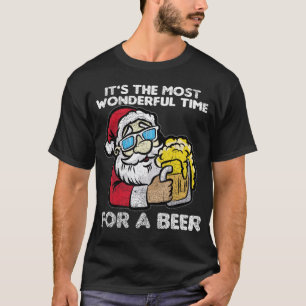 Santa öl t shirt