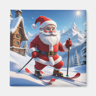 Santa on Himmel Magnet