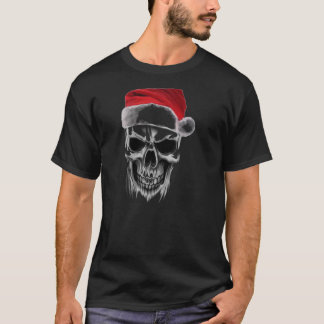 Santa ond skalle tee shirt