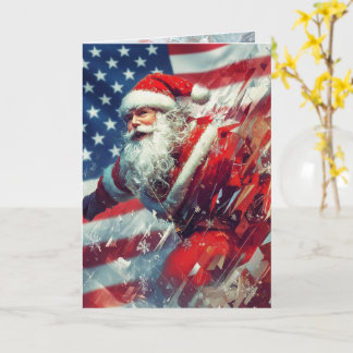 Santa önskar dig en stjärnspäckad högtid kort
