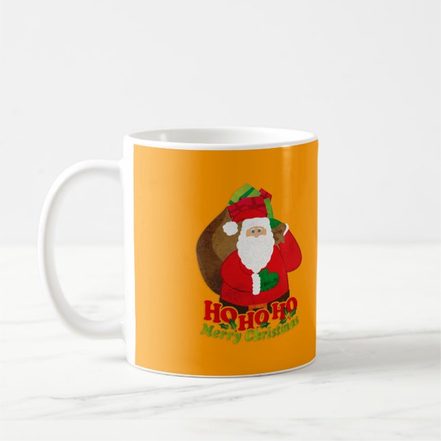 Santa orange ", om du inte tror…", rolig mugg (Vänster)