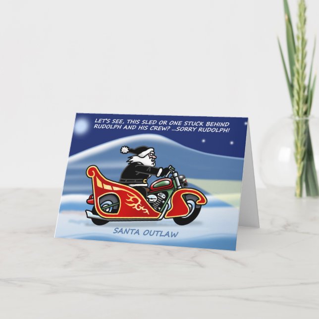 Santa Outlaw© julkort Helgkort (Framsida)