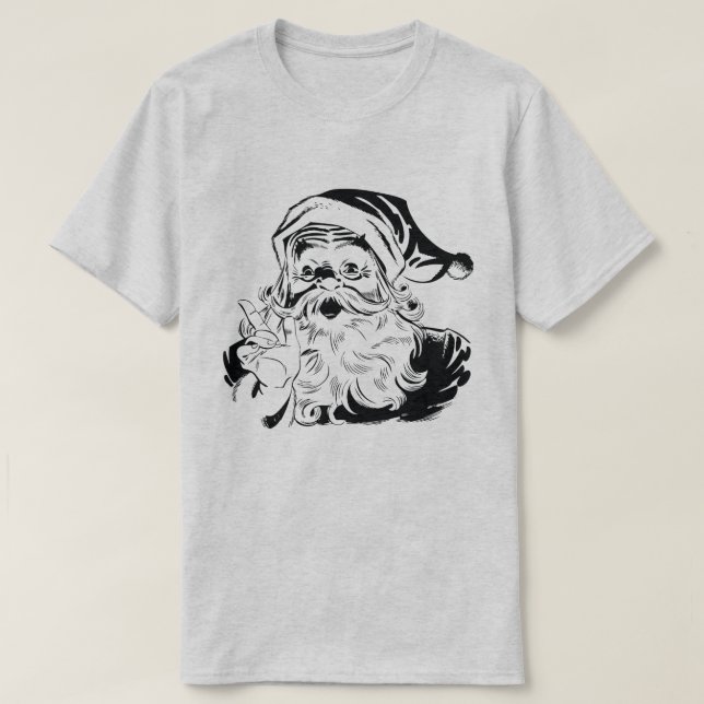 Santa Outline T-Shirt (Design framsida)