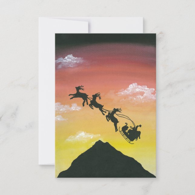 Santa Over Mount Taranaki (Framsida)