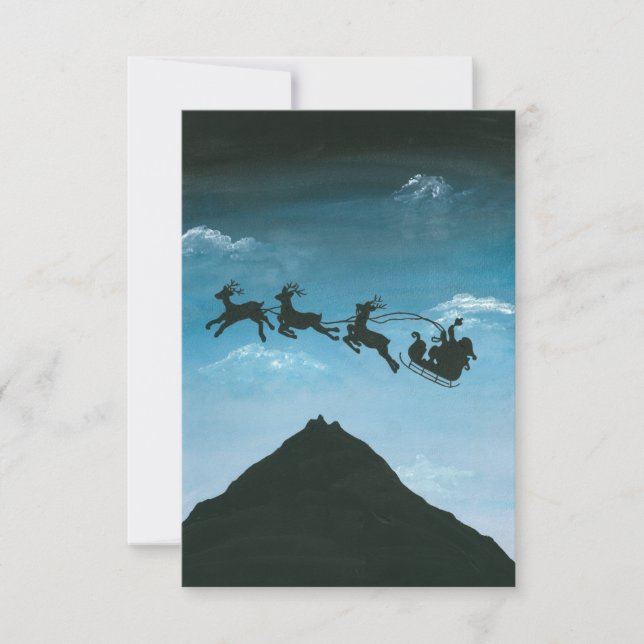 Santa Over Mount Taranaki (Framsida)