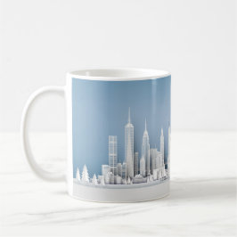 Santa Over New York City Christmas Mug Kaffemugg