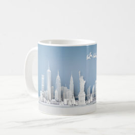 Santa över New York City julmugg Kaffemugg