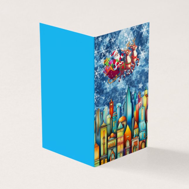 SANTA ÖVER STADEN KORT (Utsida)