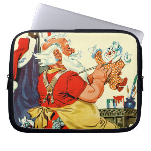 Santa på arbete laptop sleeve
