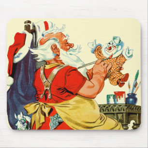 Santa på arbete musmatta