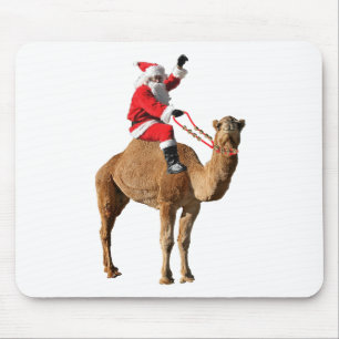 Santa på kameljul musmatta