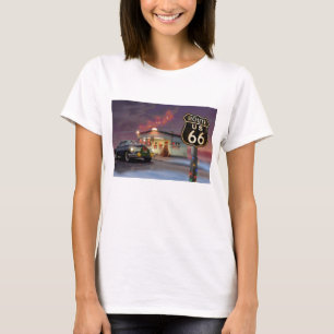 Santa på rutt 66 t shirt