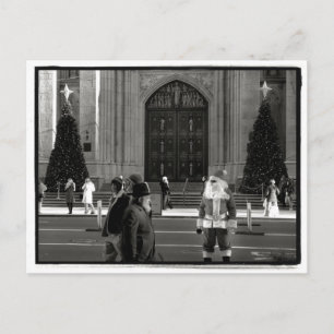 Santa på Sts Patrick domkyrkavykortet Helg Vykort