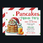 Santa Pancakes & Pajamas jul PJ's Party Inbjudningar<br><div class="desc">Anpassa för alla händelser</div>