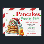 Santa Pancakes & Pajamas jul PJ's Party Inbjudningar<br><div class="desc">Anpassa för alla händelser</div>