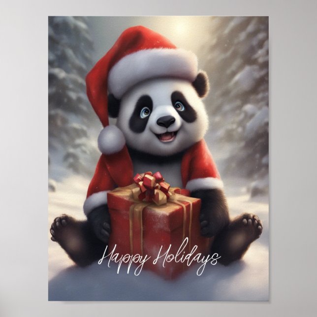 Santa Panda Bear Poster (Framsidan)