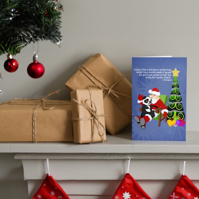 Santa Panda Helgkort (Skapare uppladdad)