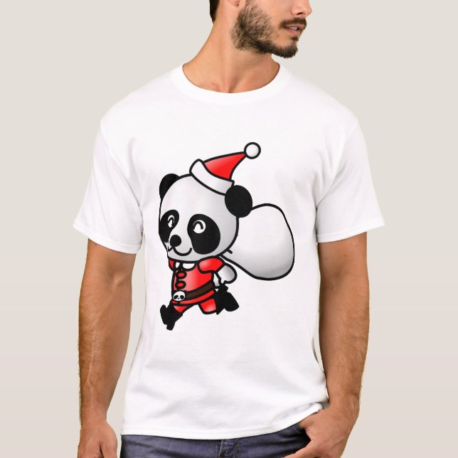 Santa Panda T Shirt (Framsida)