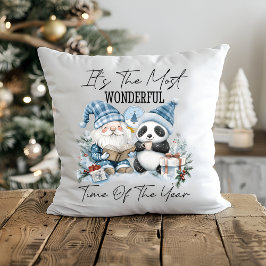 "Santa & Pandas Mysiga julfestvänner" Kudde